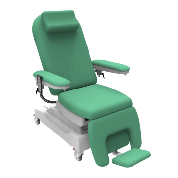 Silla de examen automático de silla automática de diálisis eléctrica médica flexible, sillón de infusión con escala